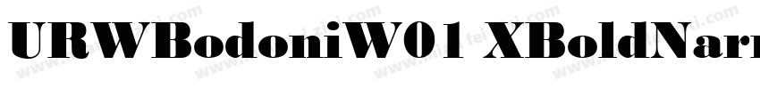 URWBodoniW01 XBoldNarrowD字体转换
